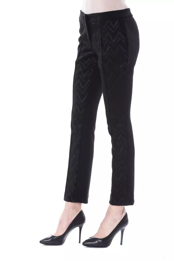 Black Marabou Women's Pants