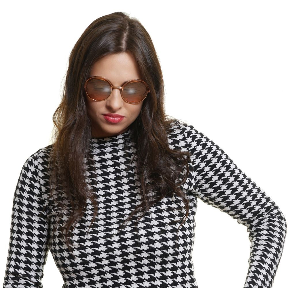 Rose Gold Metal & Plastic Sunglasses