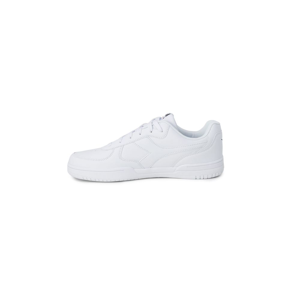 White Artificial Leather Low Top Sneakers