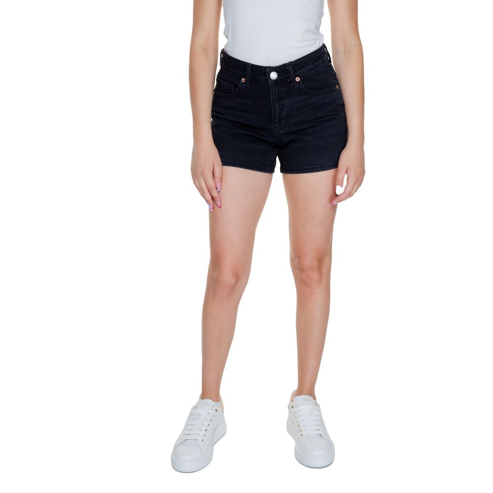 Black Cotton Shorts