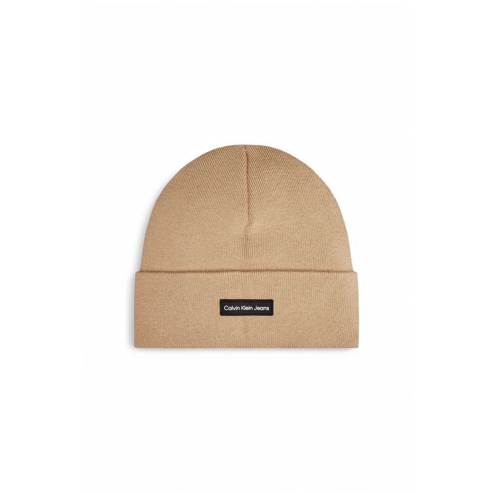 Beige Recycled Polyester Cap (Baseball Hat)