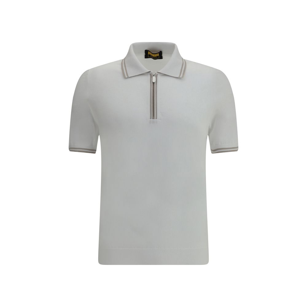 White Cotton Polo Shirt