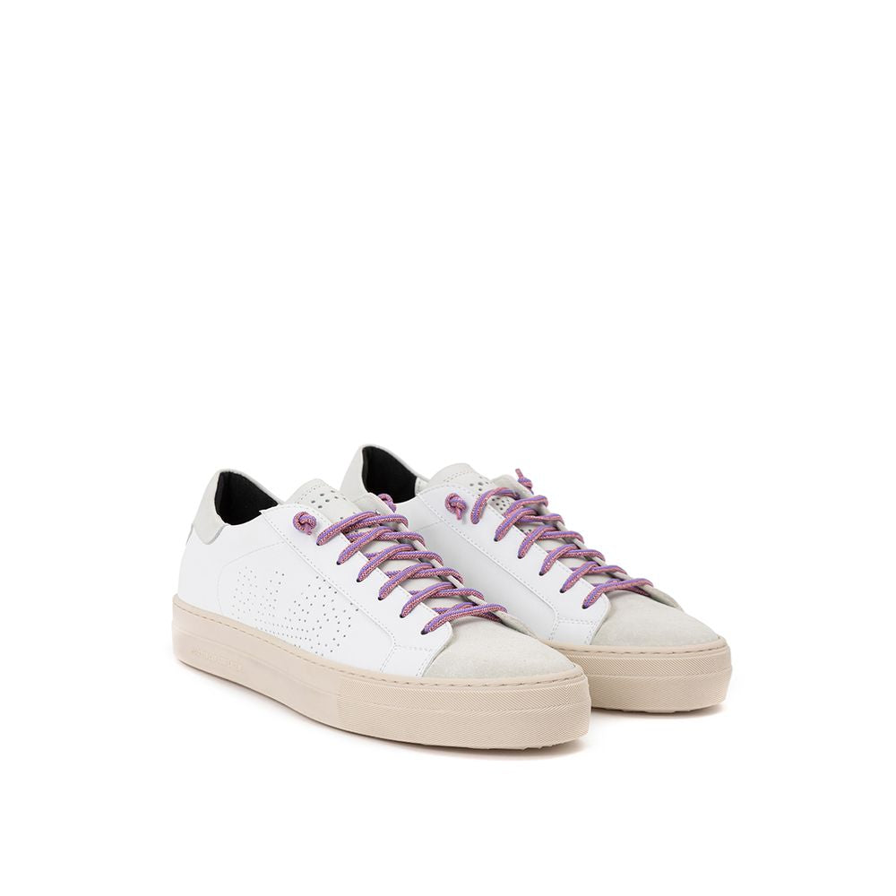 White Leather Athletic Sneakers