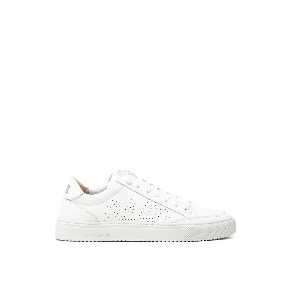 White Leather Athletic Sneakers
