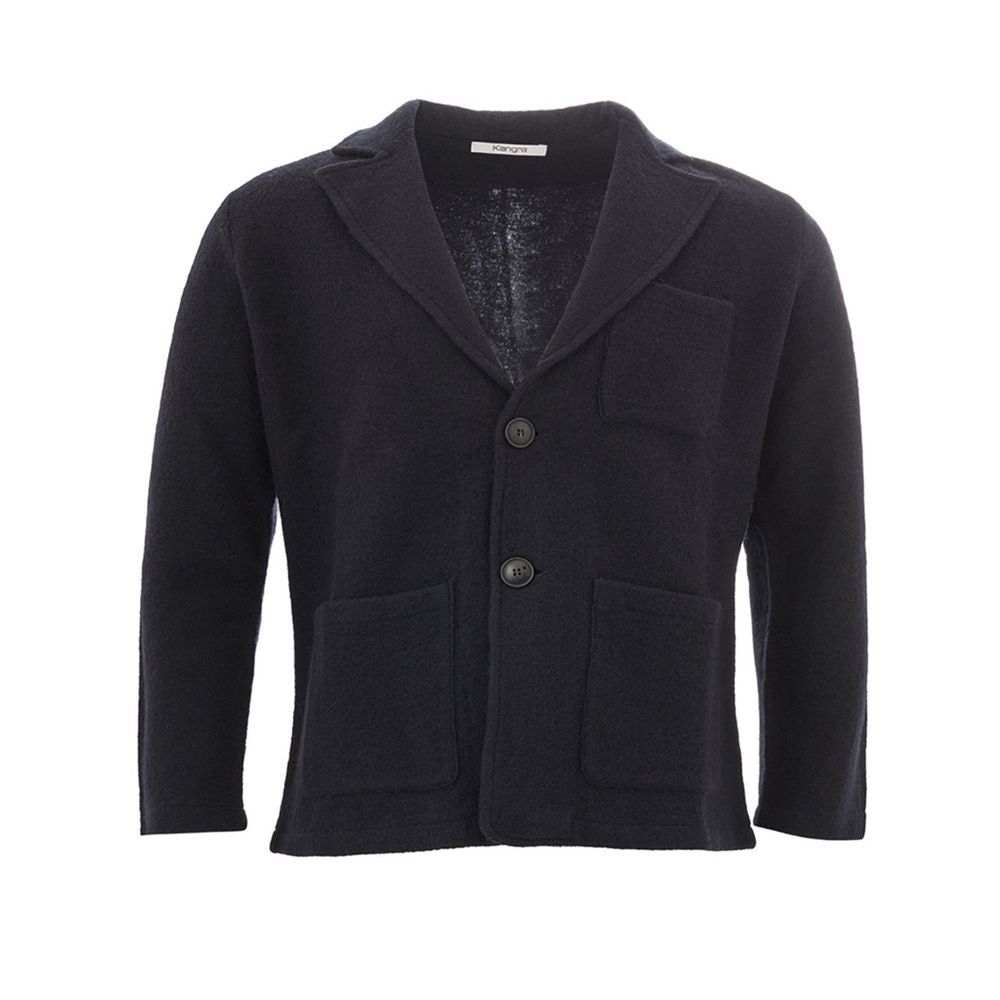 Elegant Woolen Blue Jacket for Men