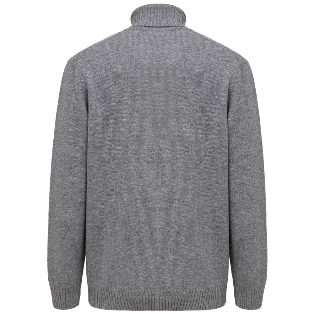 Gray Cashmere Turtleneck