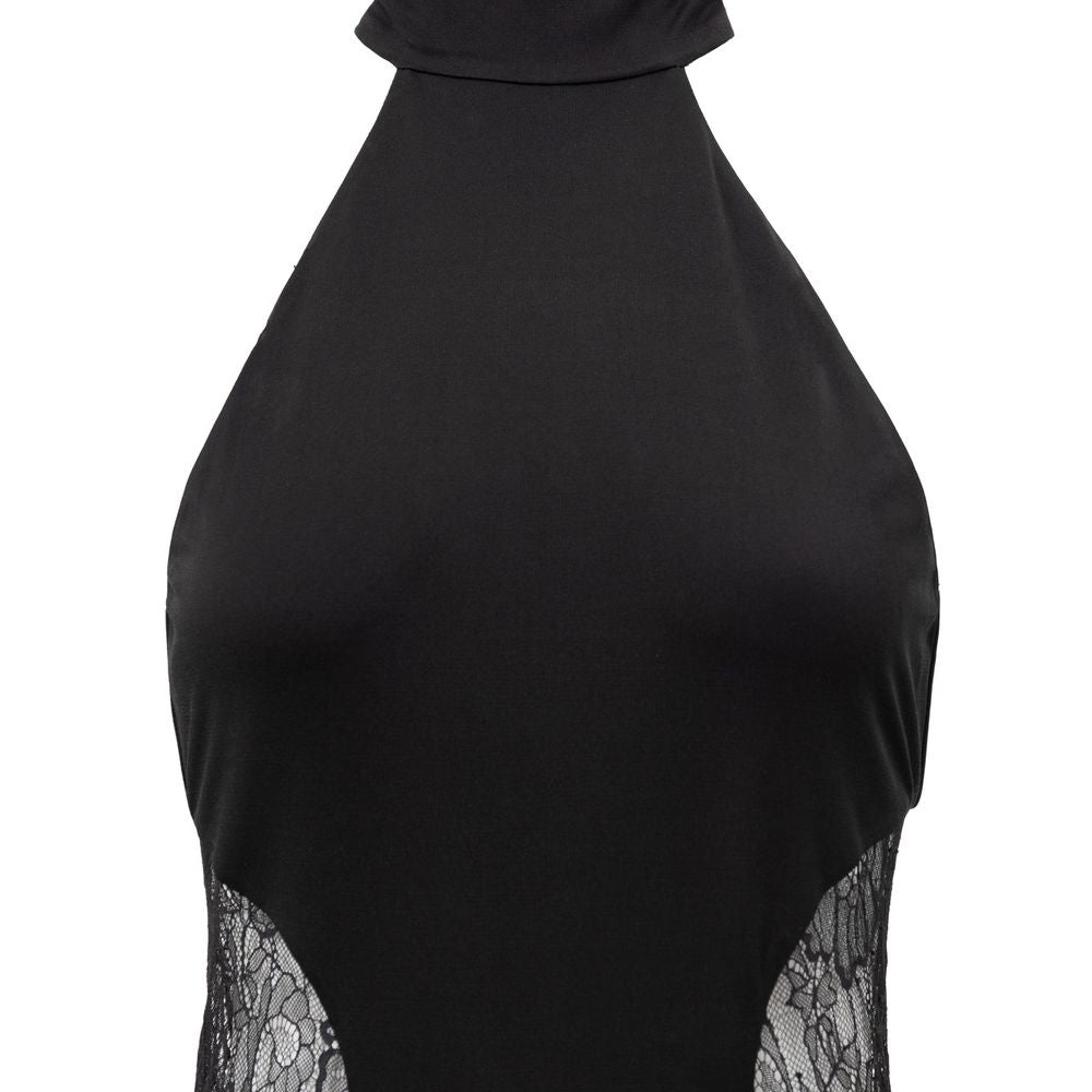 Black Viscose Long Dress