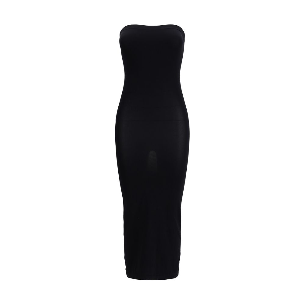 Black Polyamide Casual Dress