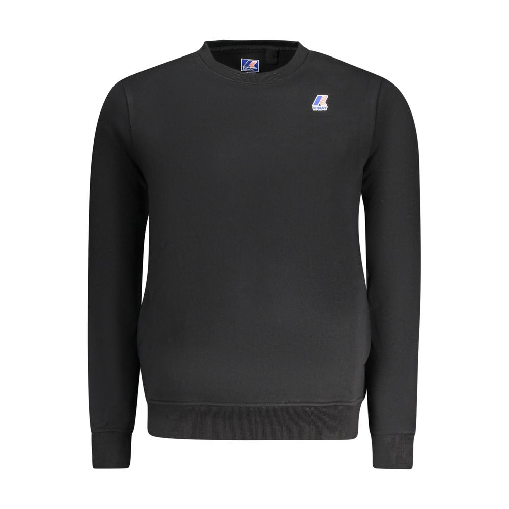 Black Cotton Men Sweater