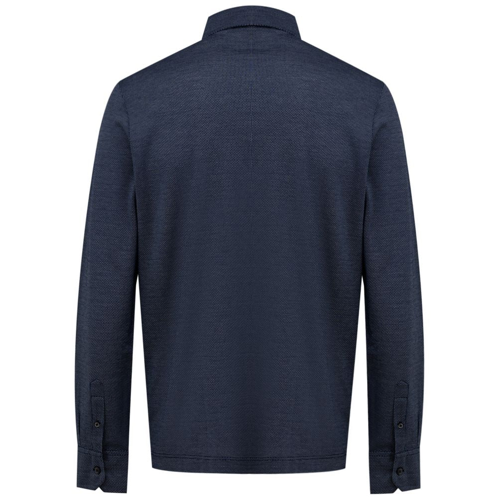 Blue Cotton Dress Shirt