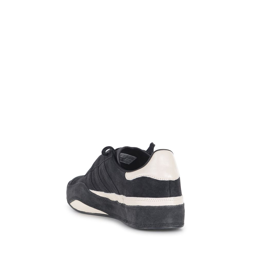 Black Calfskin Chunky Sneakers