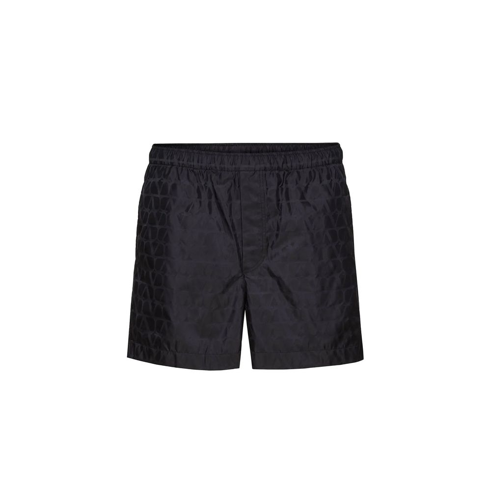 Blue Polyamide Shorts