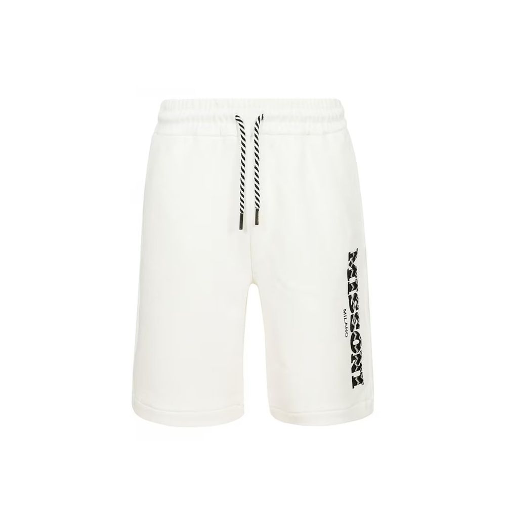 White Cotton Shorts