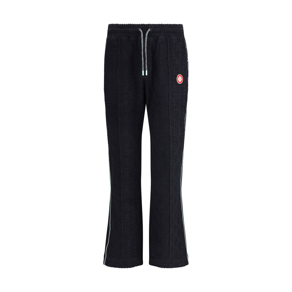 Black Cotton Athletic Pants