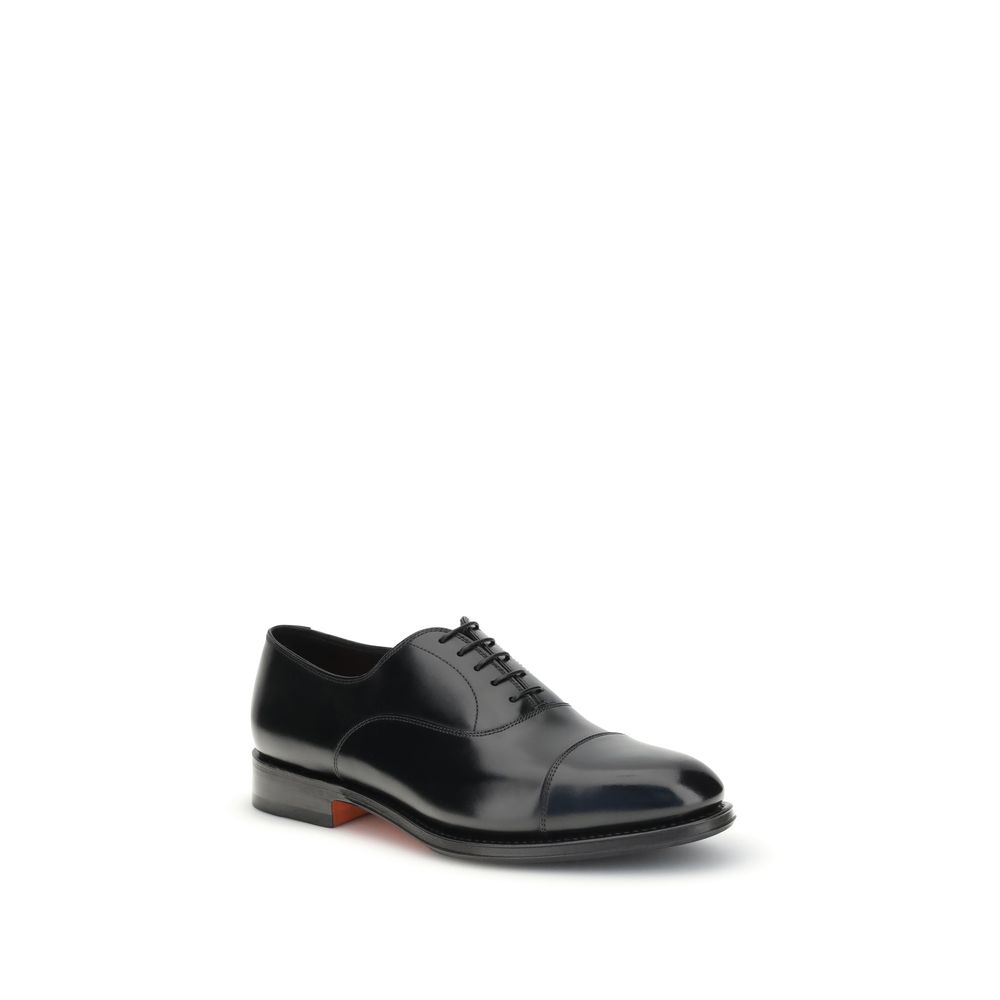 Black Calf Leather Bos Taurus Oxfords And Derbies