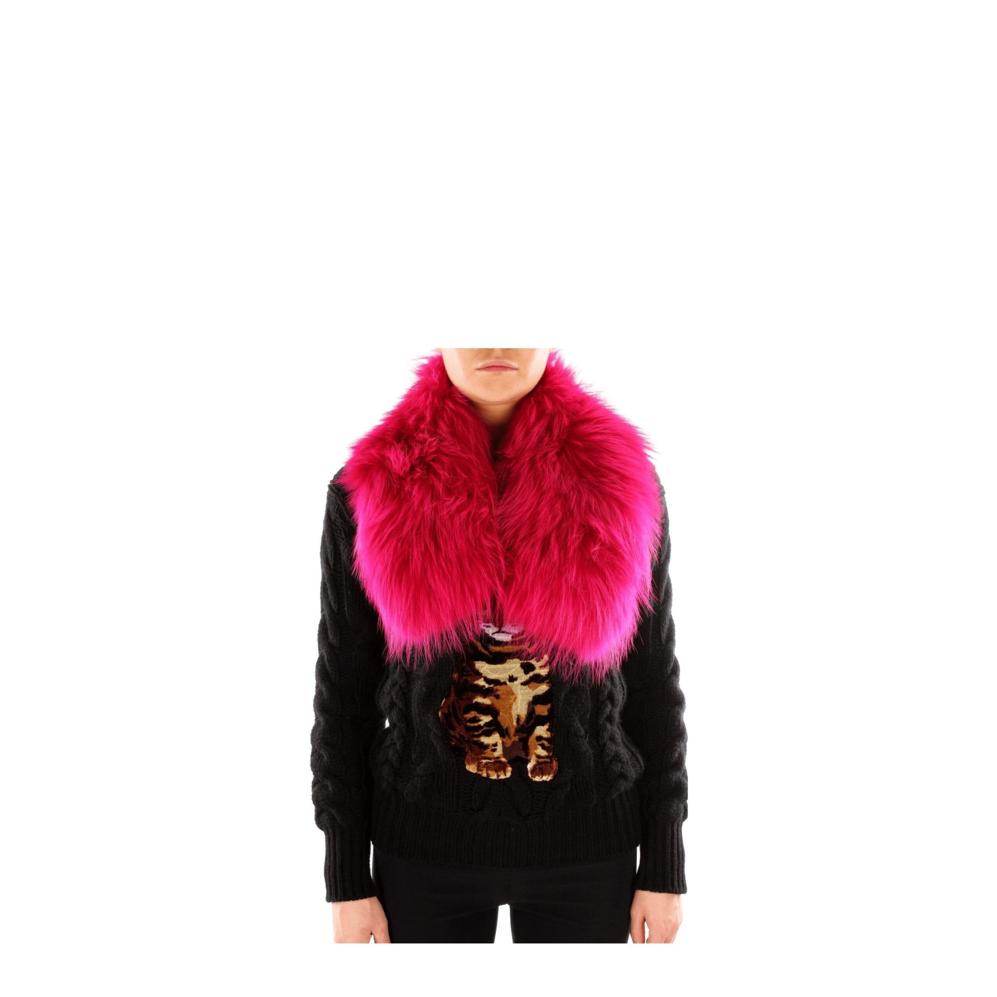 Pink Fur Foulard