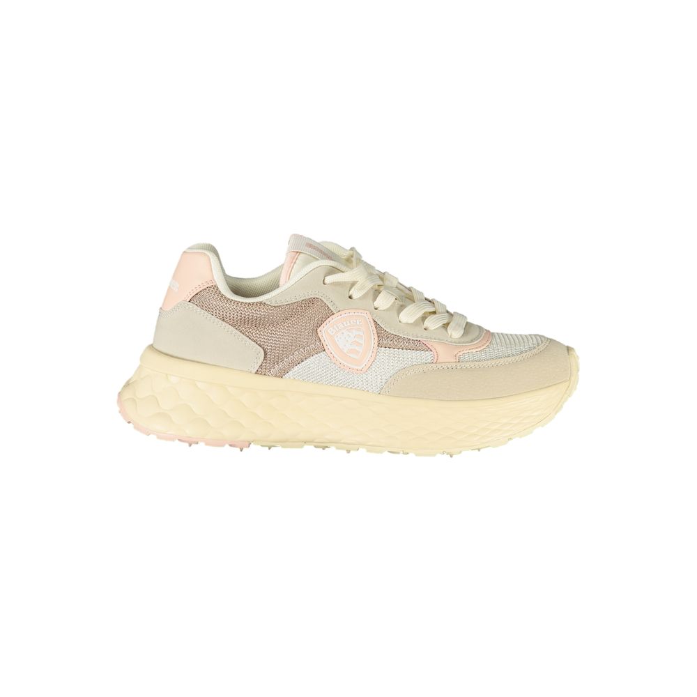Beige Polyester Women Sneaker