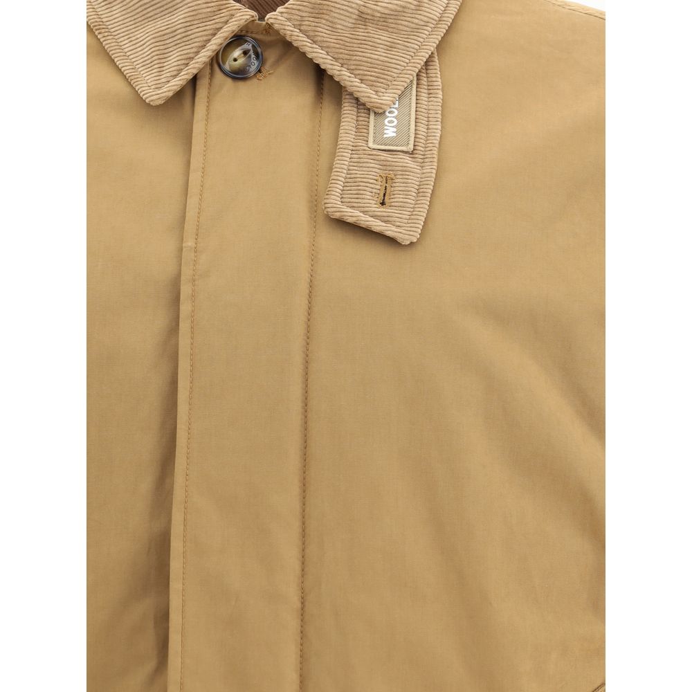 Beige Polyester Coat