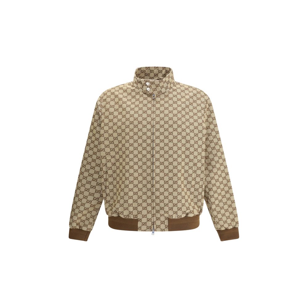 Beige Cotton Shell Jacket
