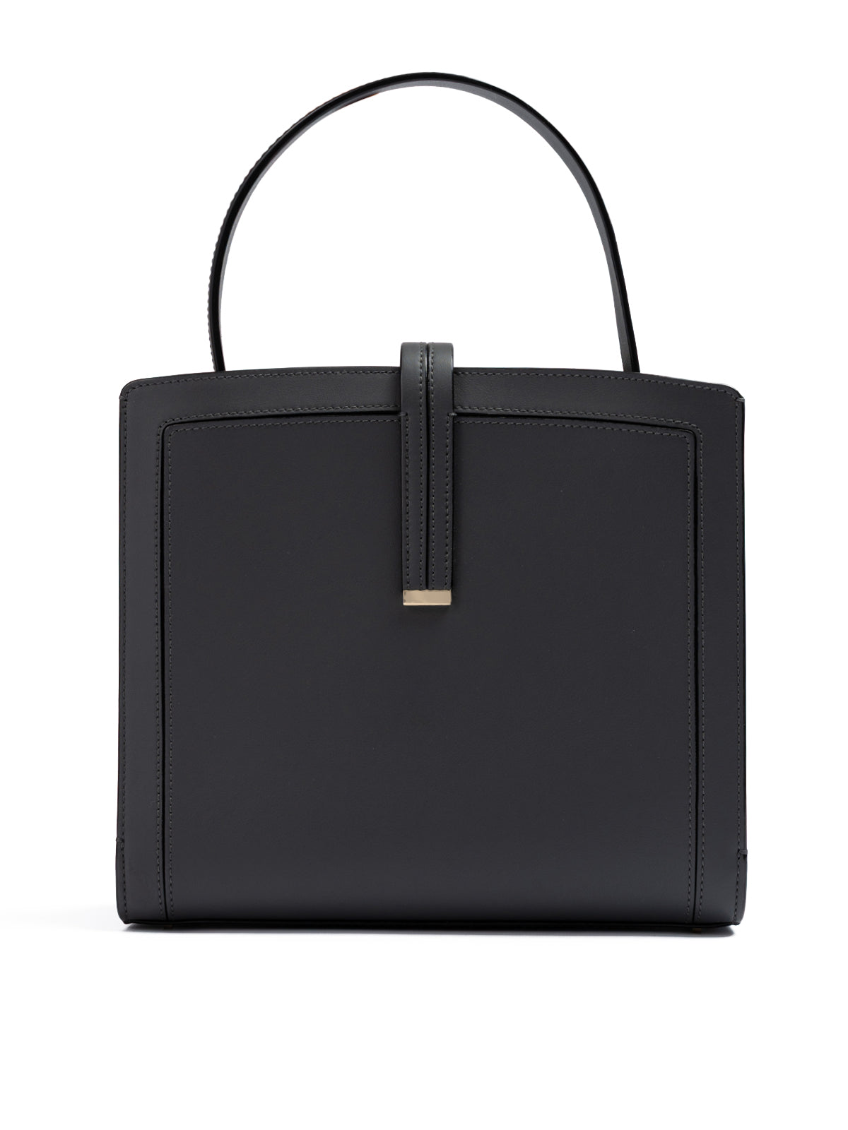 Anthracite Leather Shoulder Bag