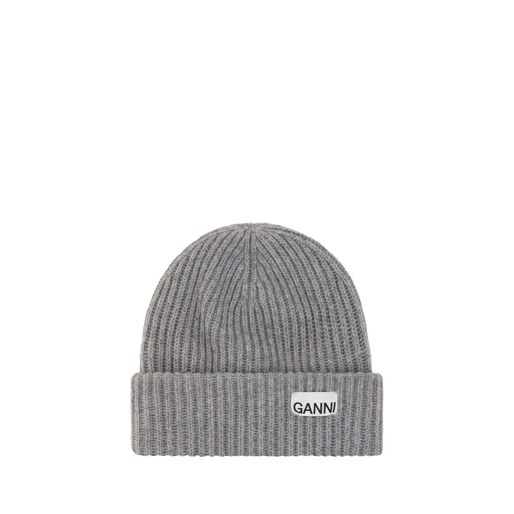 Gray Wool Beanie