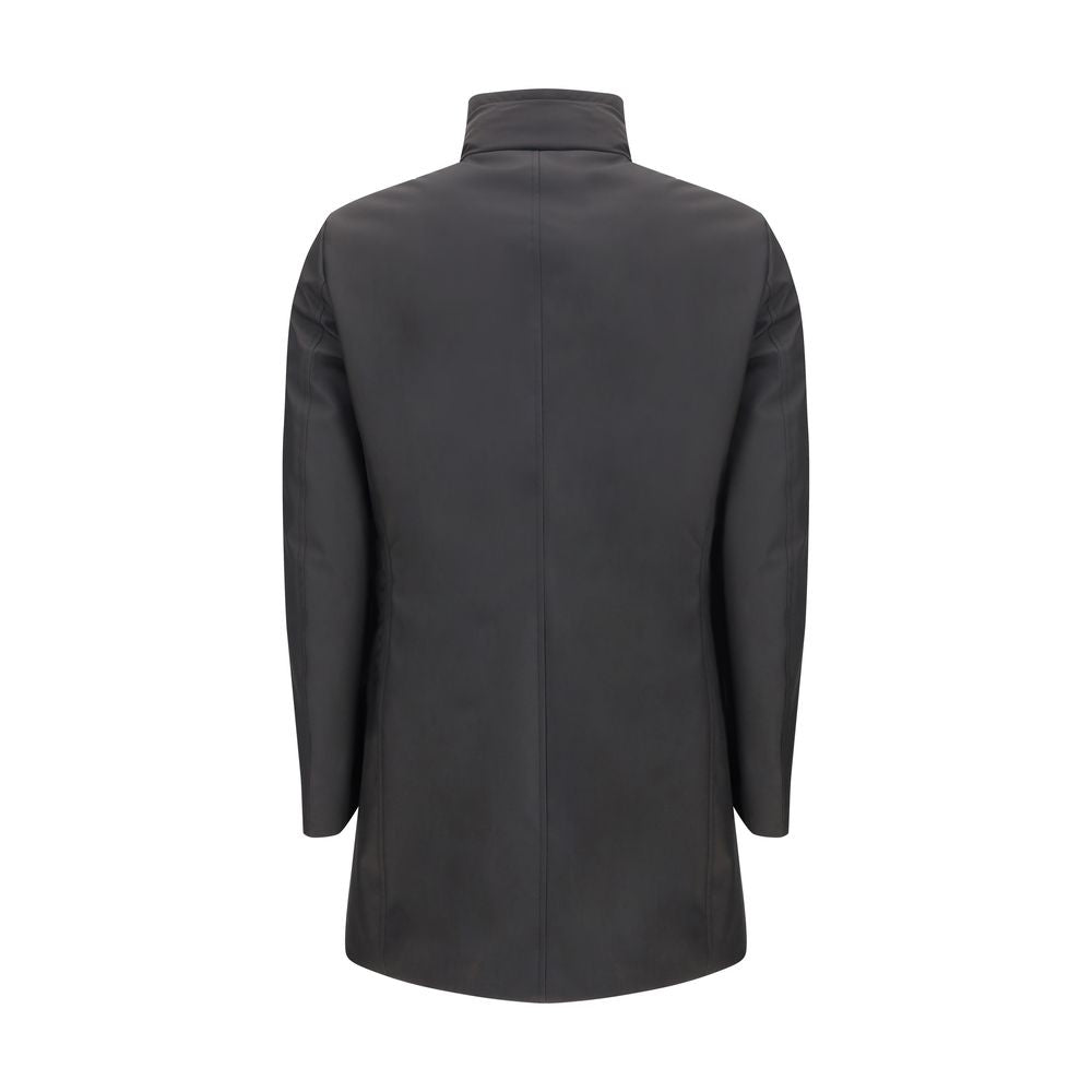 Black Polyester Coat