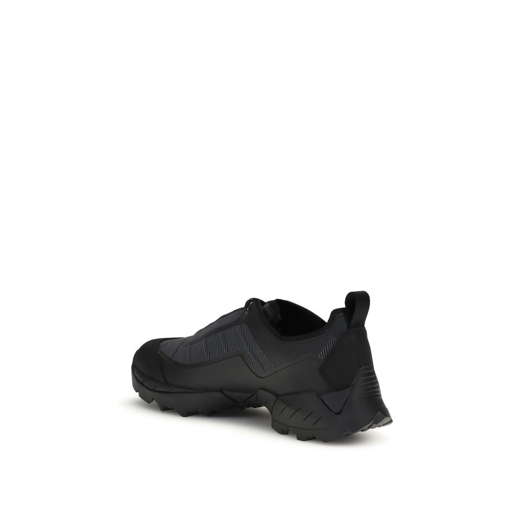 Black Polyamide Athletic Sneakers