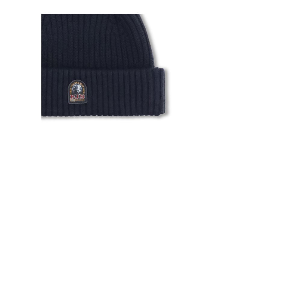 Black Merino Wool Beanie