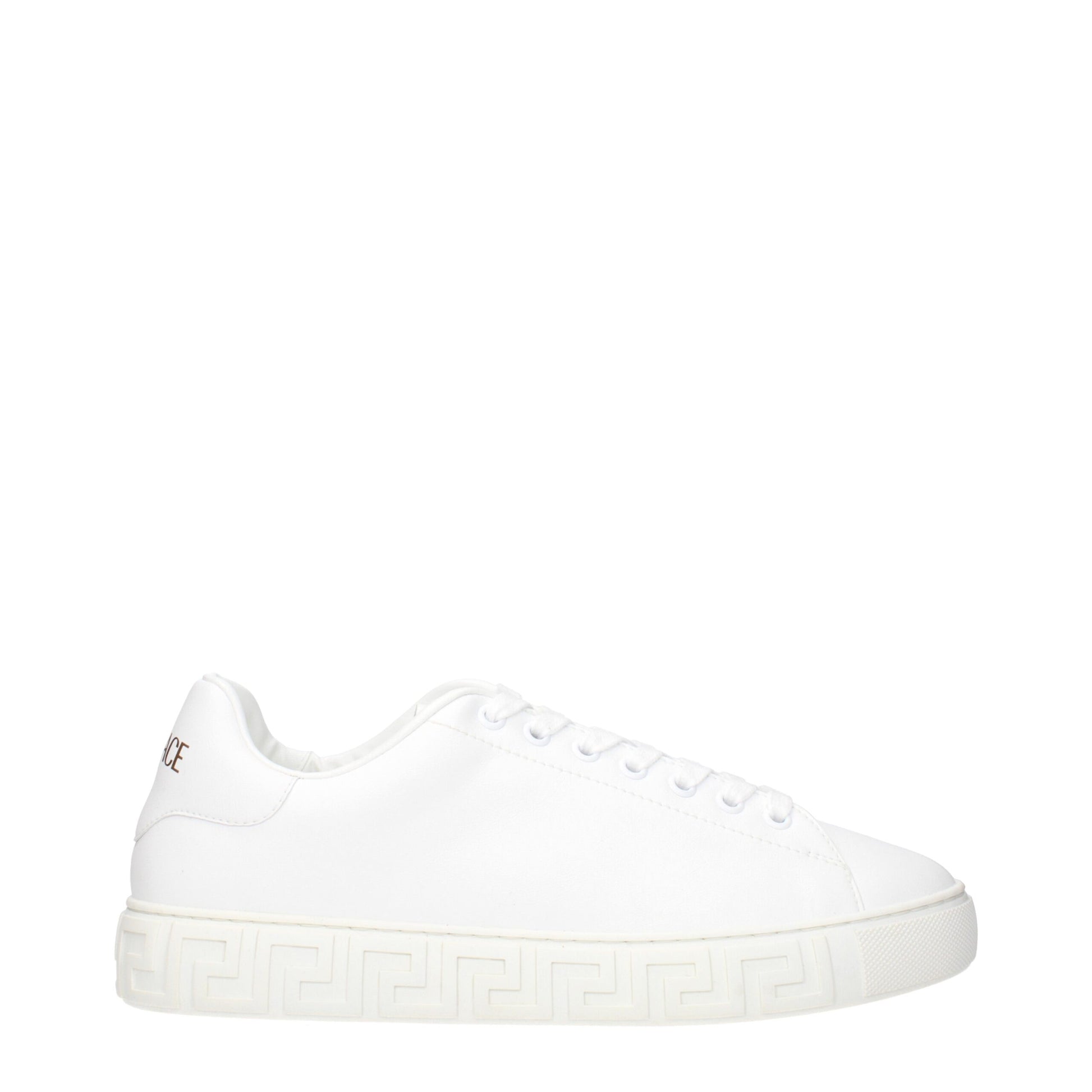 White Leather Low Top Sneakers
