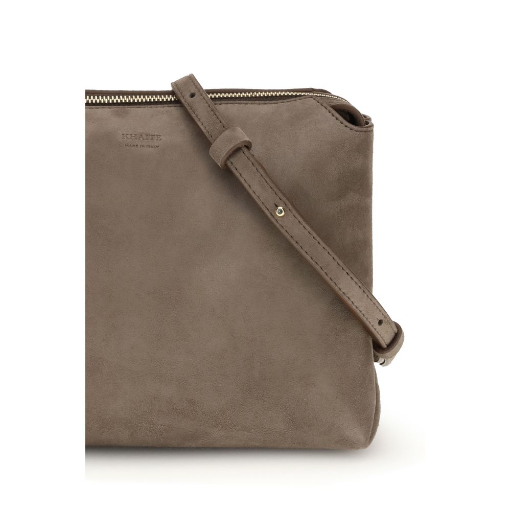 Beige Calf Leather Bos Taurus Shoulder Bag