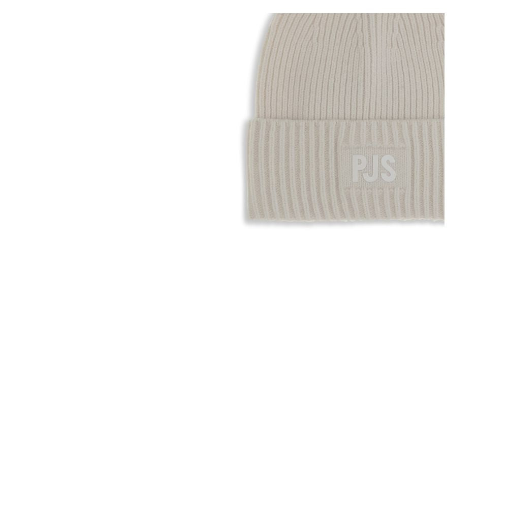 White Wool Beanie