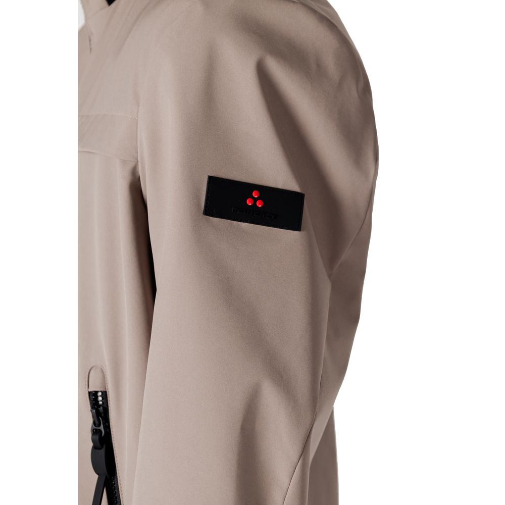 Brown Polyester Jackets & Coat