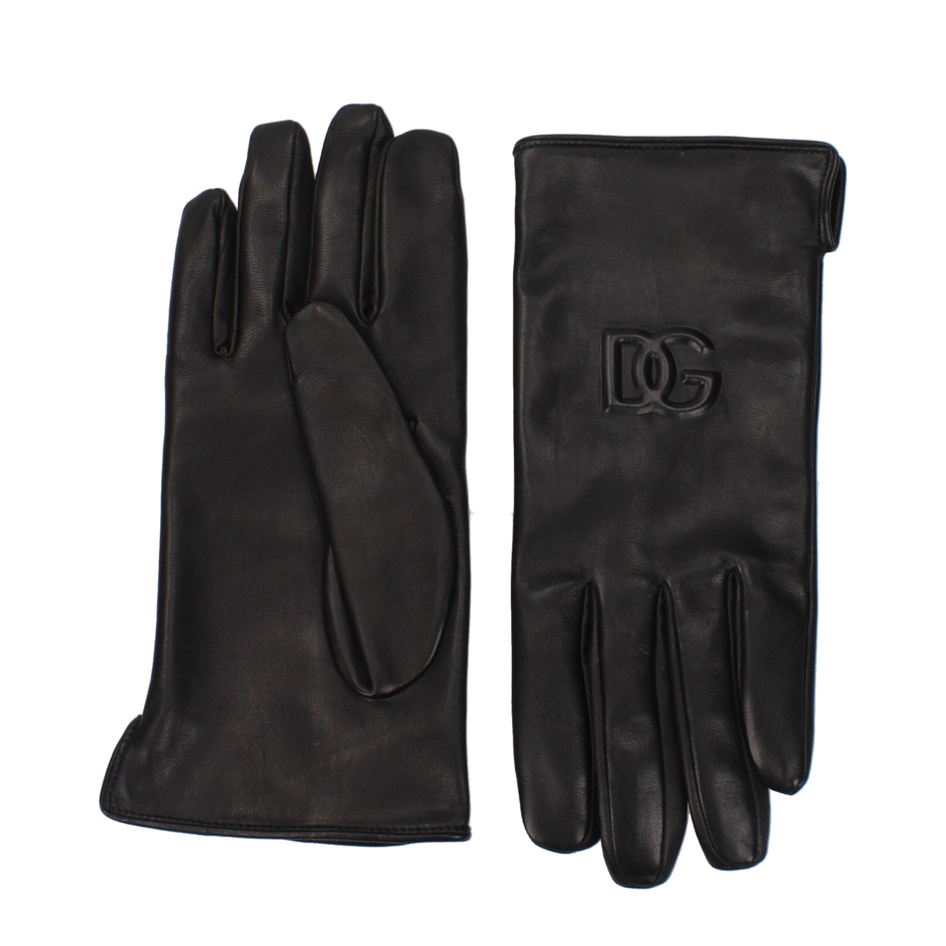 Black Leather Gloves