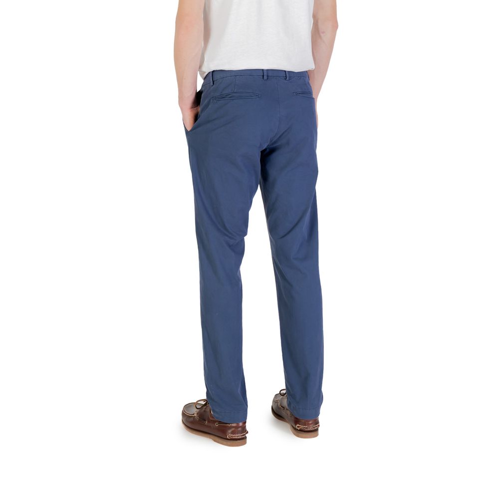 Blue Cotton Skinny Pant
