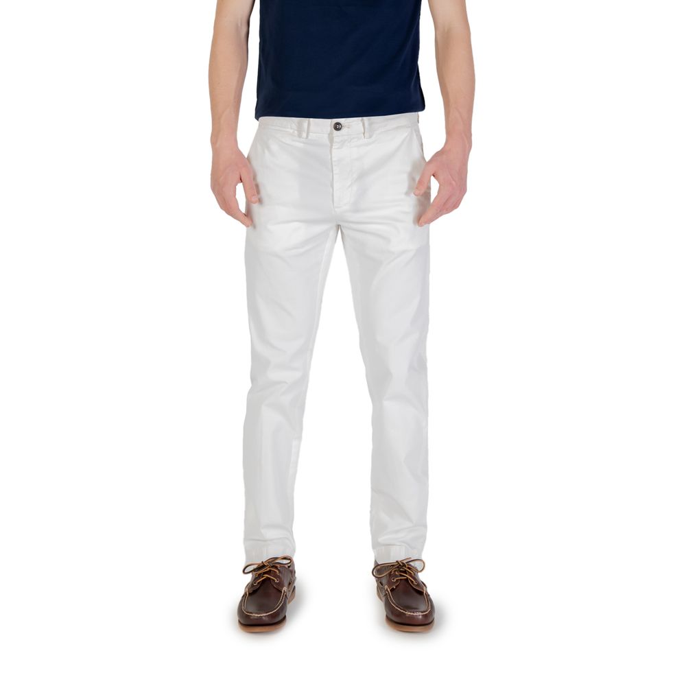 White Cotton Skinny Pants