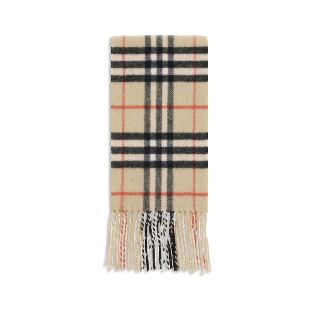 Thin cashmere Check Scarf