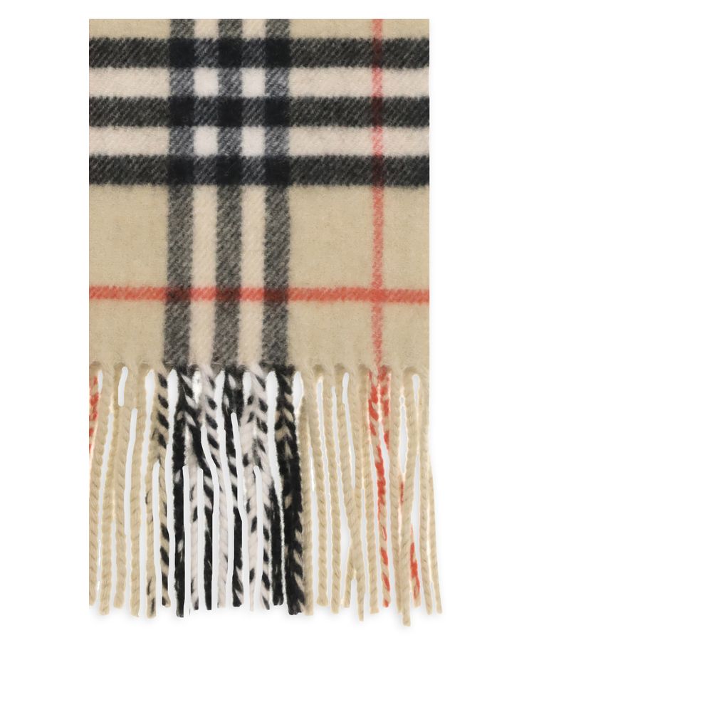 Thin cashmere Check Scarf