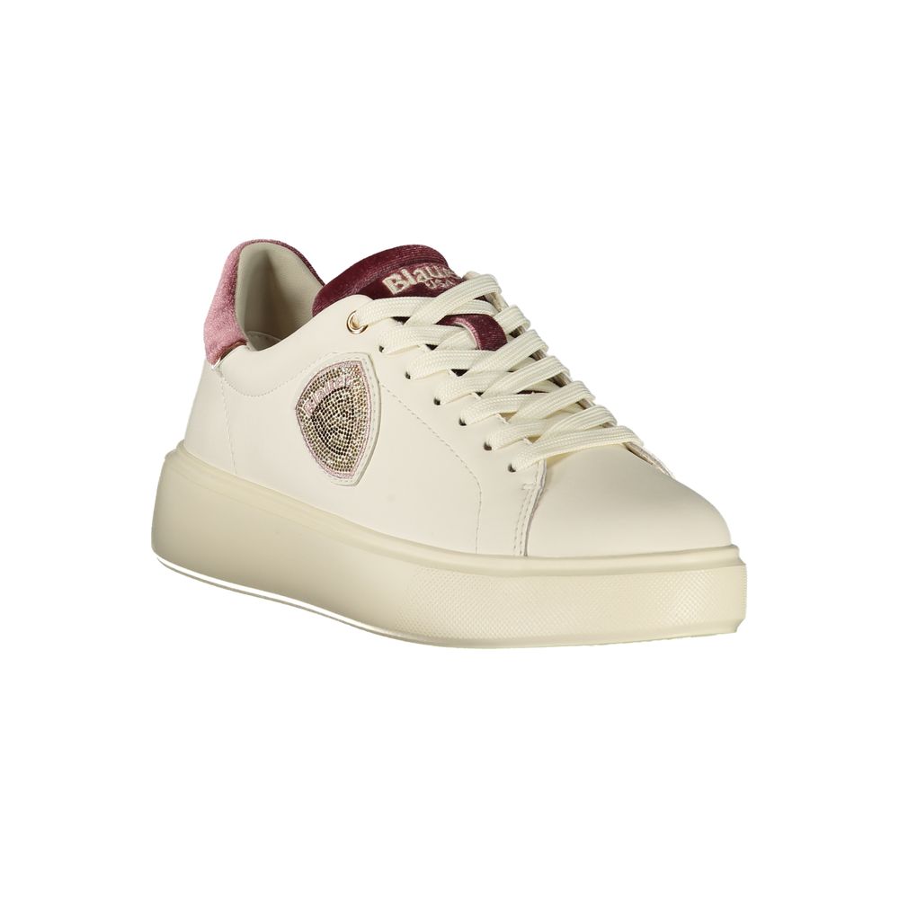 White Leather Women Sneaker