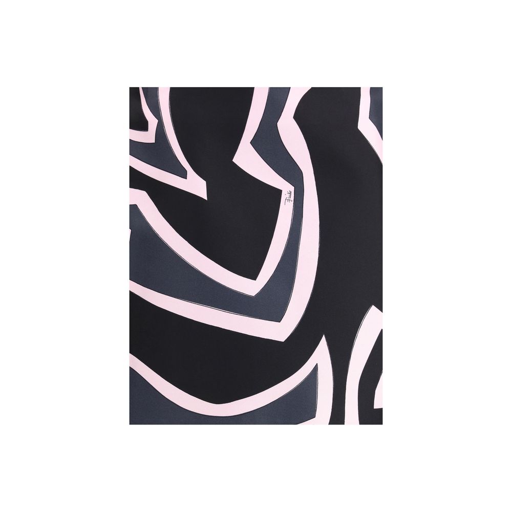 Multicolor Silk Mini Skirt