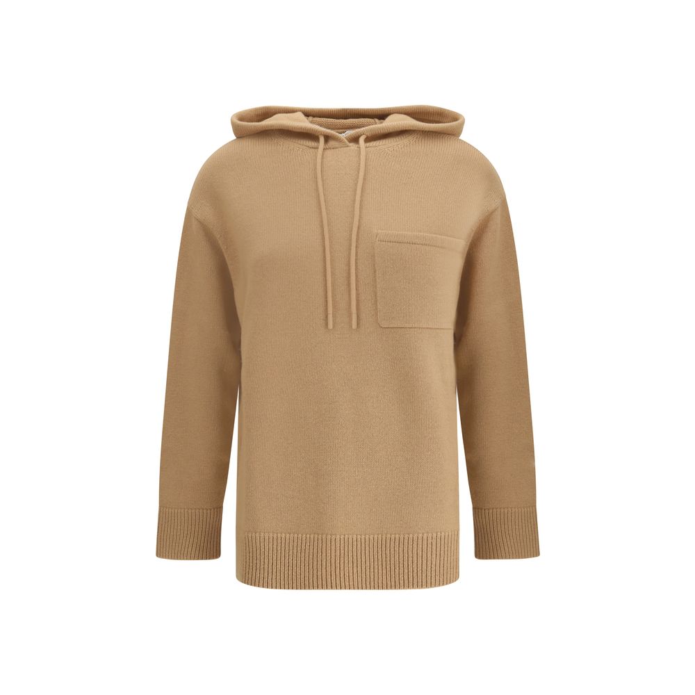 Beige Wool Hoodie