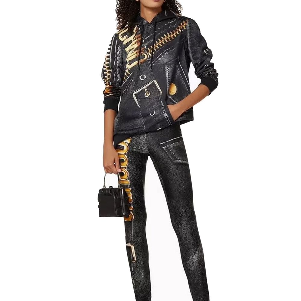 Black Polyester Sweatshirt