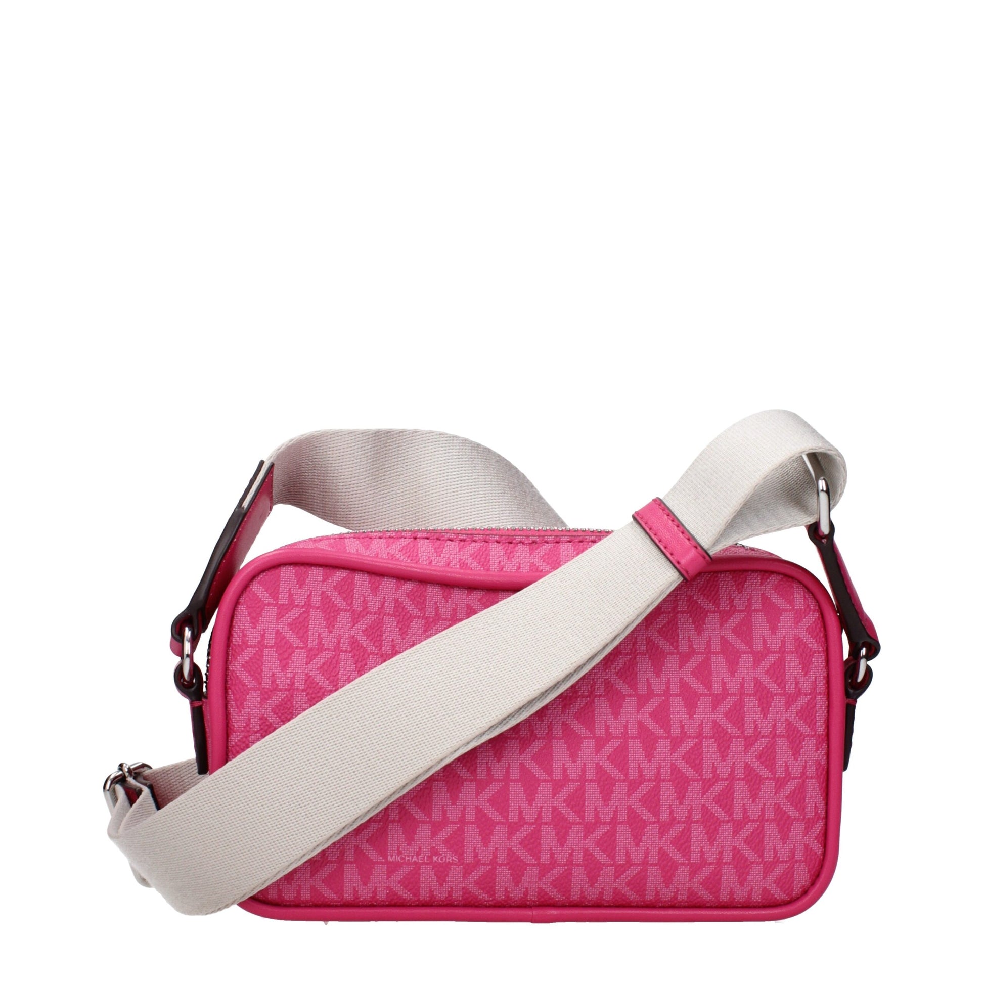 Pink Fabric Crossbody Bag