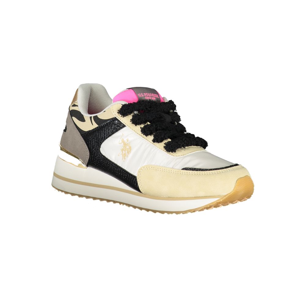 Beige Polyester Sneaker