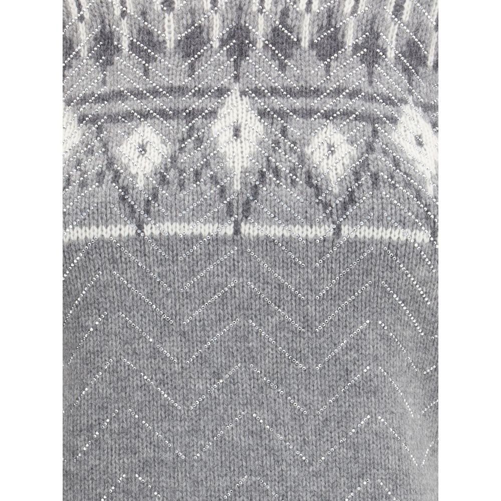 Gray Cashmere Sweatshirt