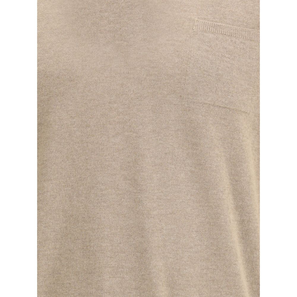 Beige Fleece Wool Sweatshirt