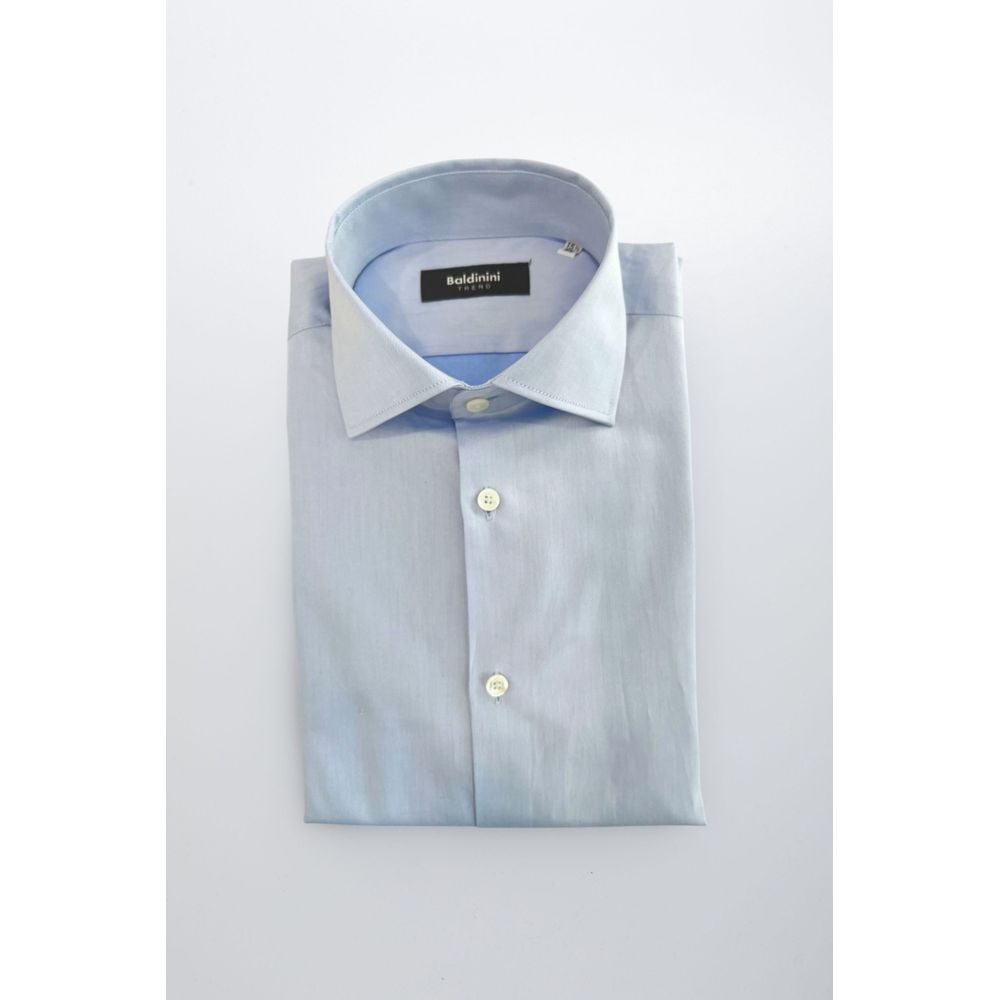 Light Blue Cotton Men Shirt