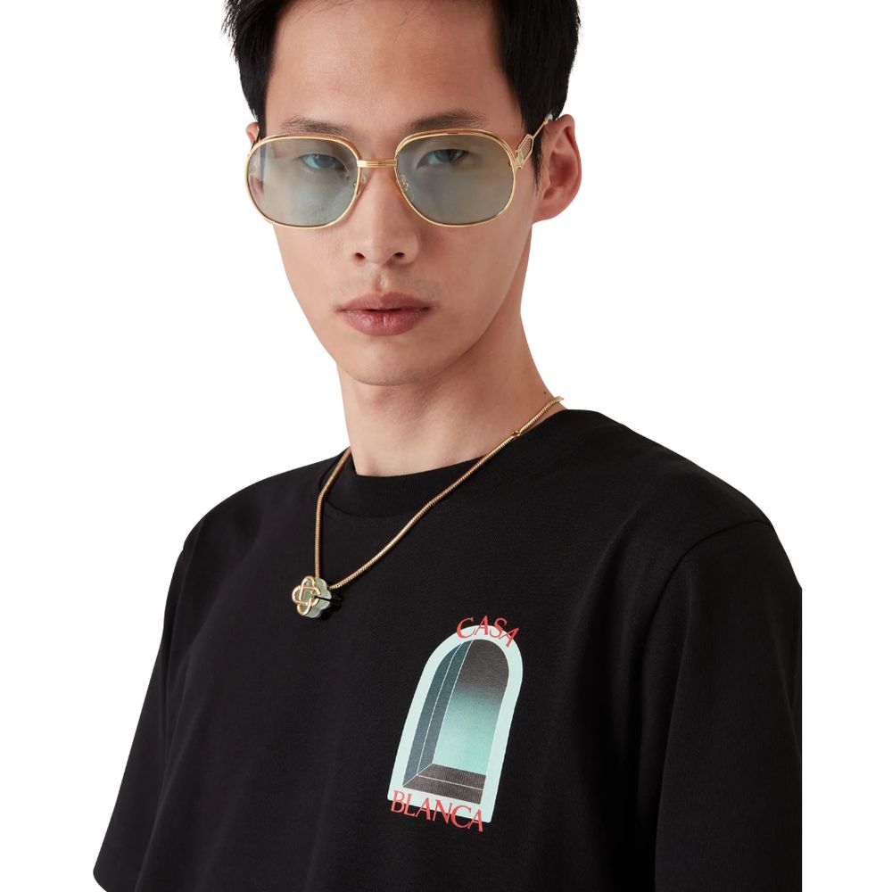 Black Cotton T-Shirt