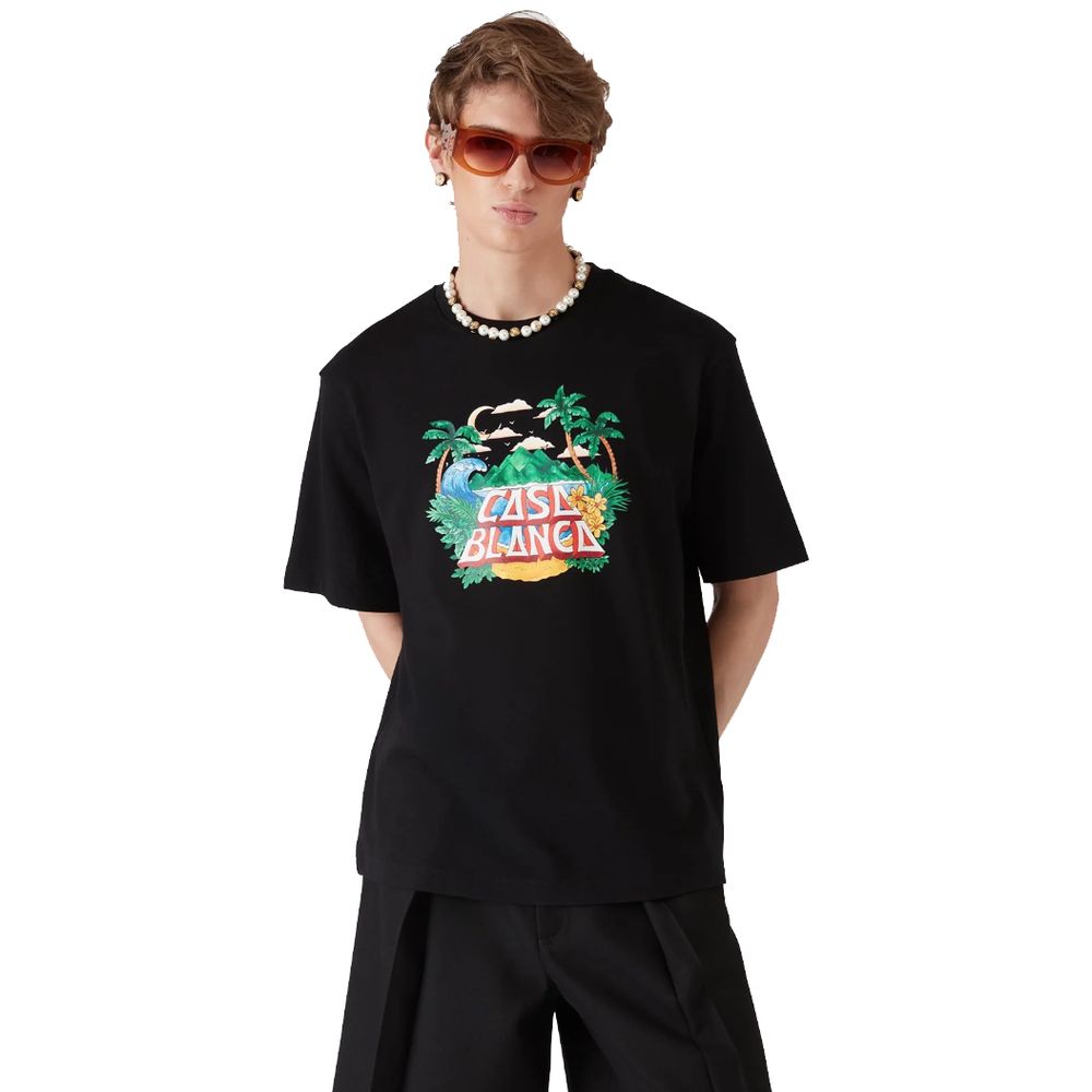 Black Cotton T-Shirt