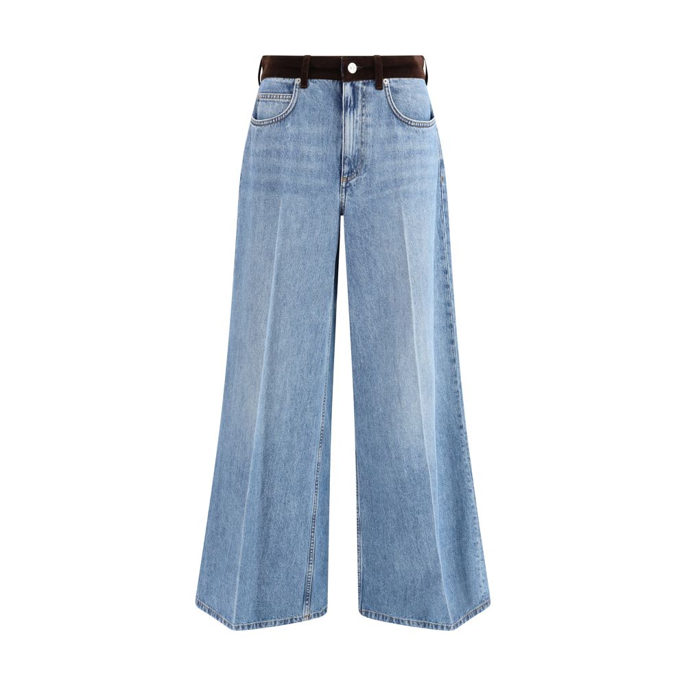Light Blue Cotton Jeans Denim