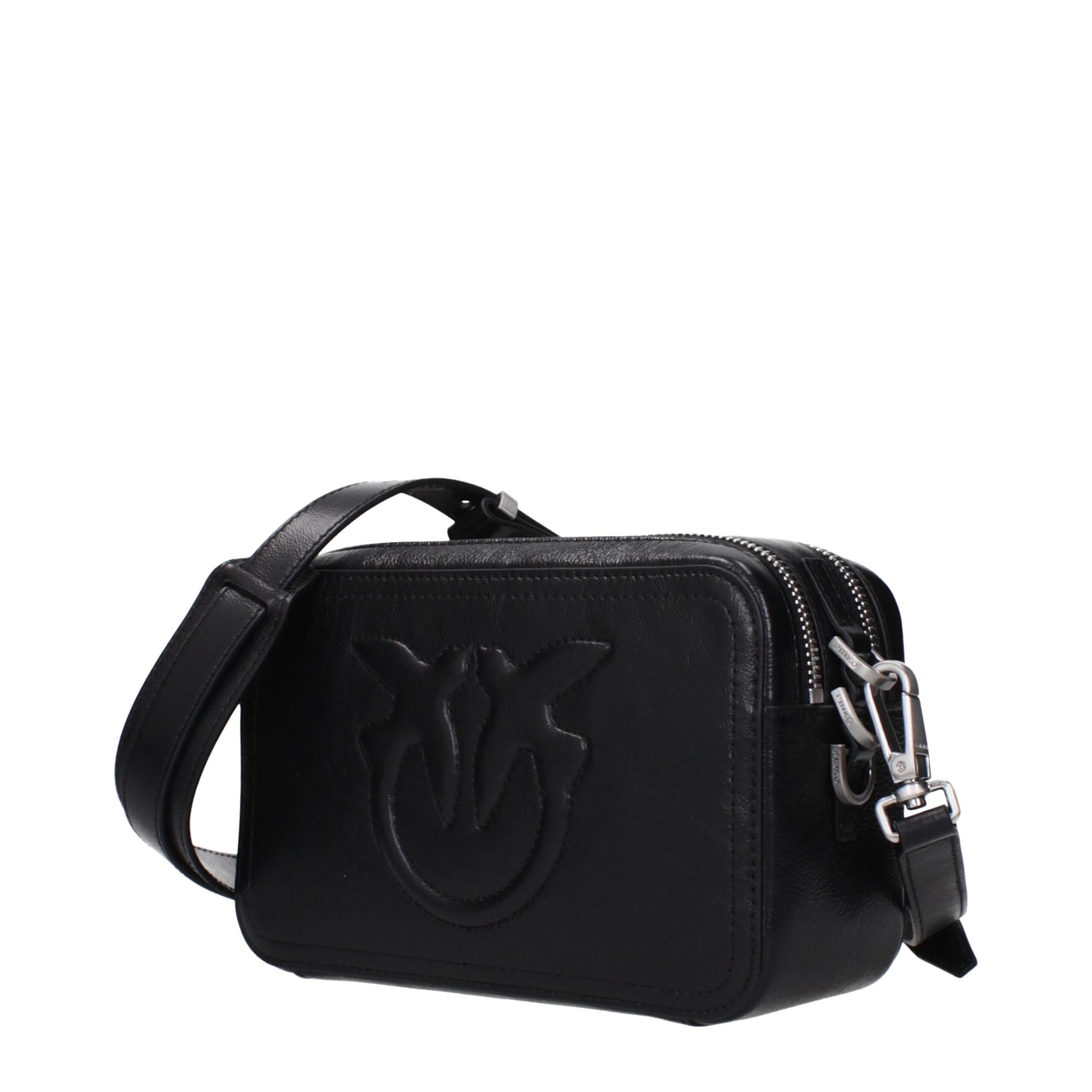 Black Leather Crossbody Bag